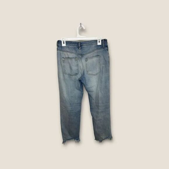 Free People We The Free Jeans Womens 26 Distressed Ripped Button Fly Raw Hem - Picture 2 of 6